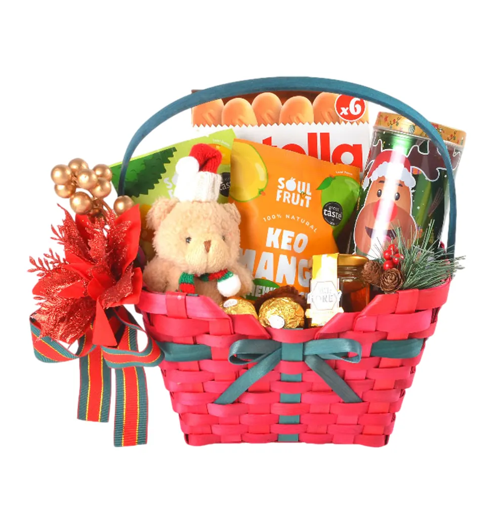 Elegant Christmas Gift Surprise Basket