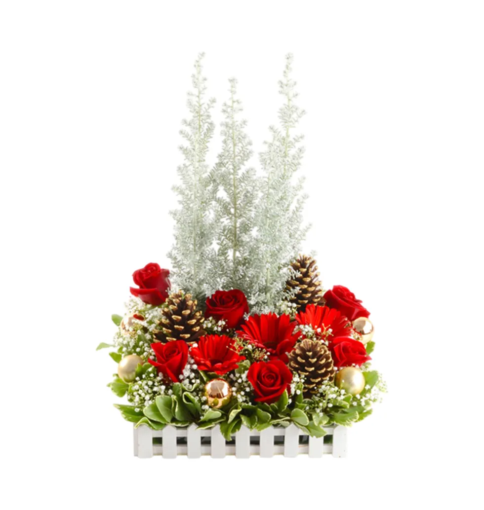 Graceful Christmas Floral Celebration