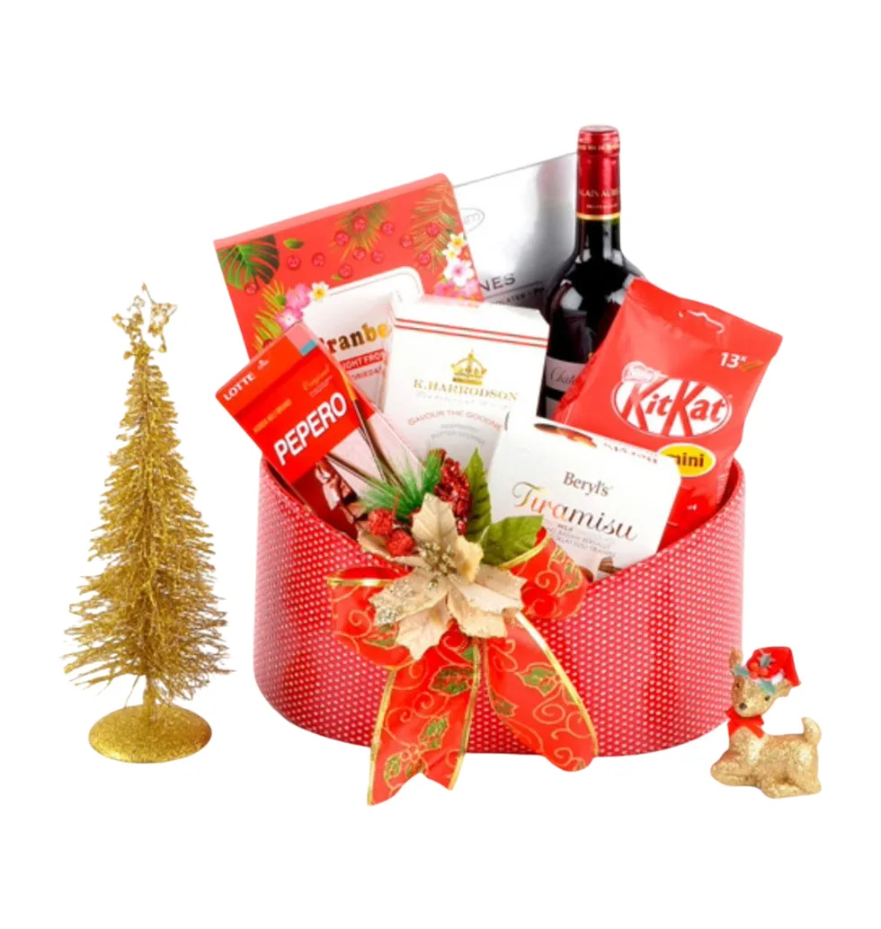 Radiant Christmas Festive Treats Basket