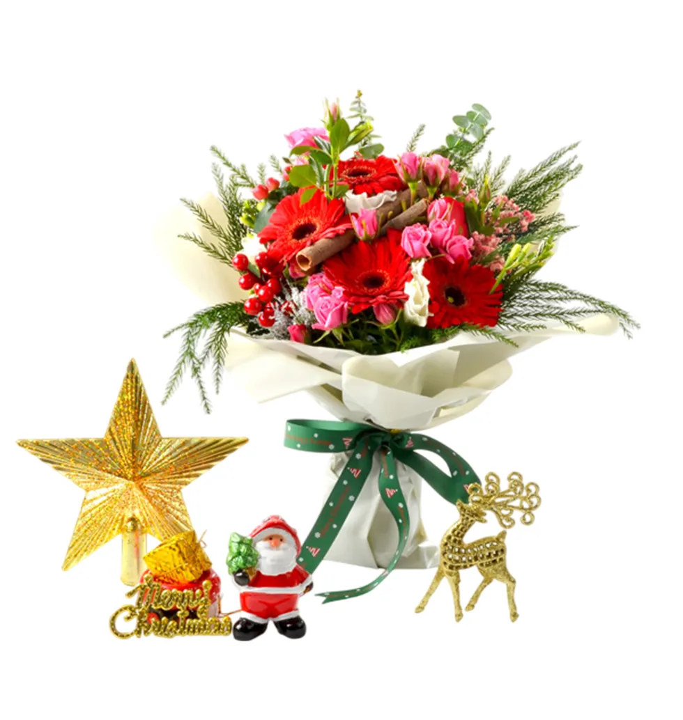 Christmas Floral Gift Surprise
