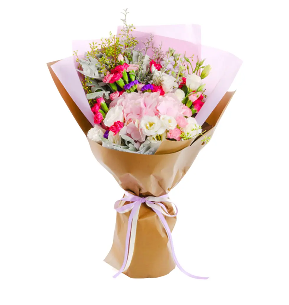Delightful Pink and White Floral Arrangement
