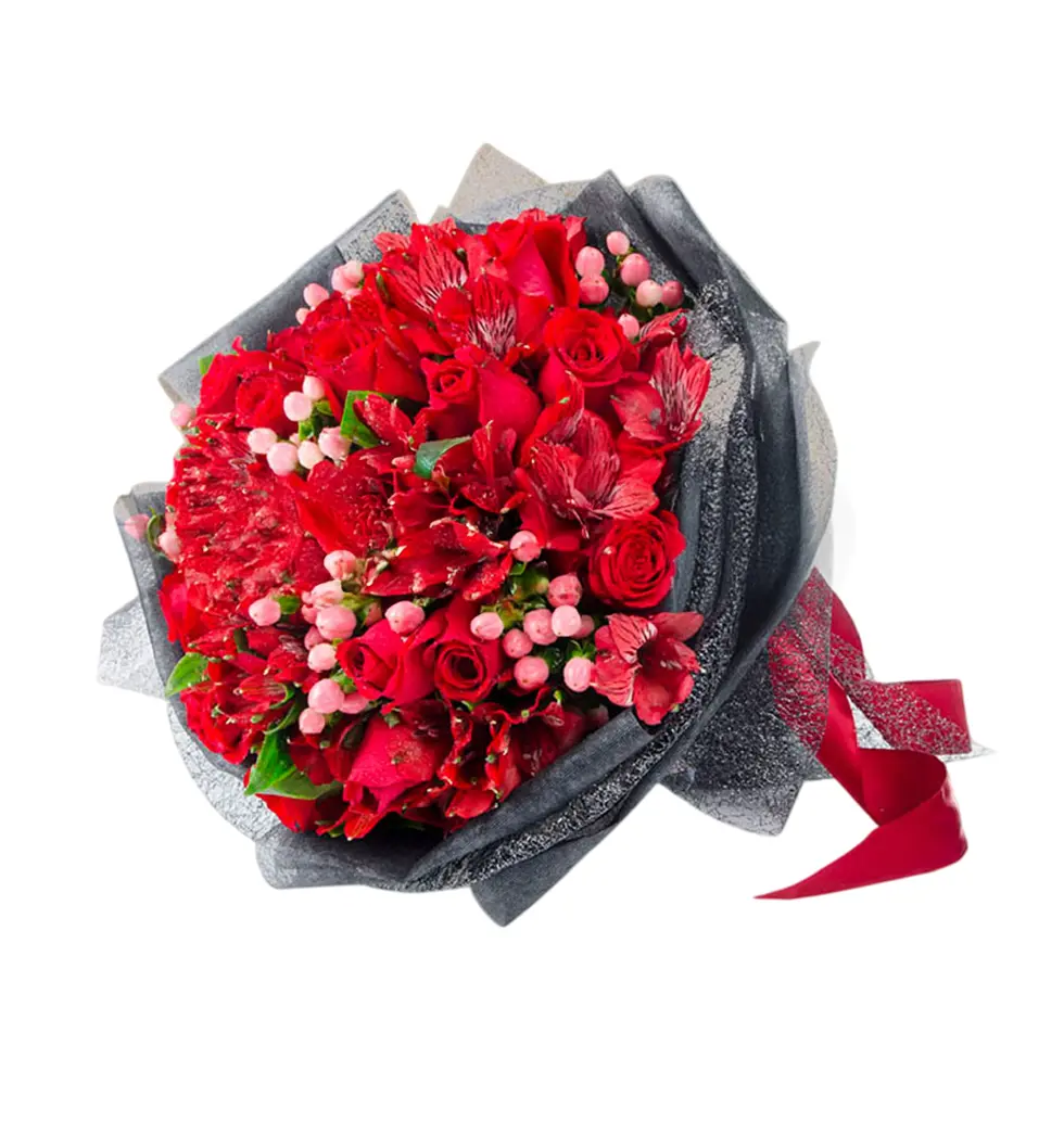 Enchanting Red Rose Bouquet