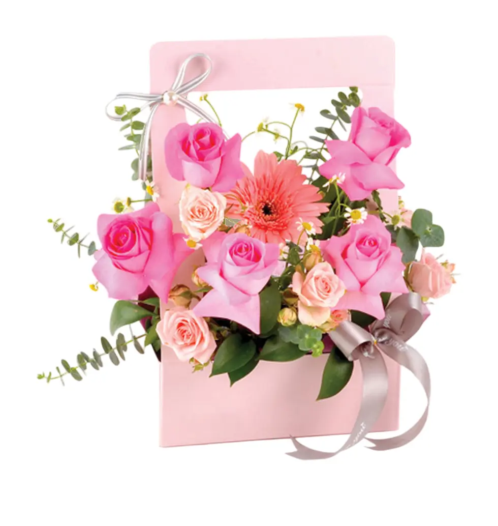 Cheerful Pink Floral Box