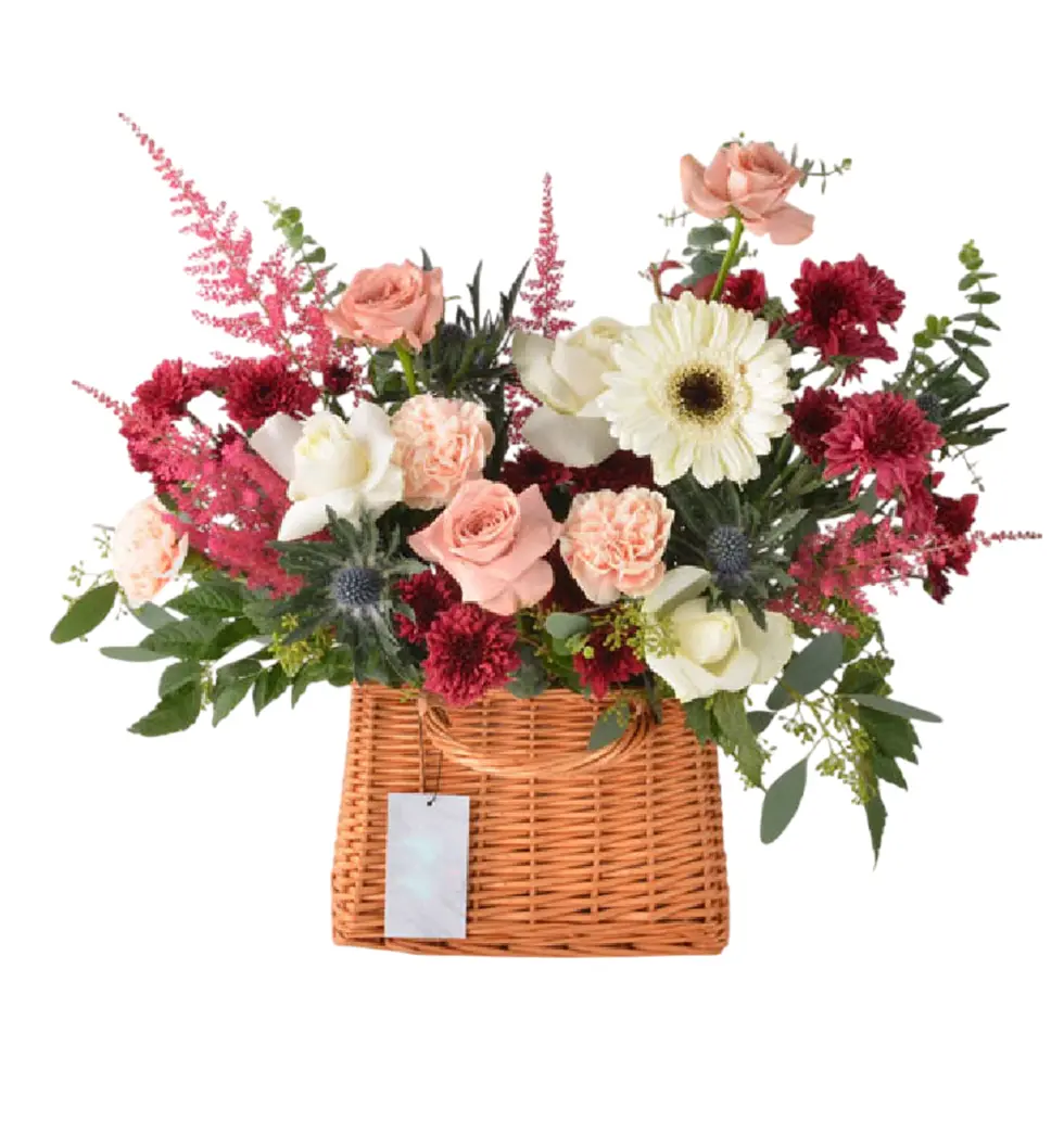 Whimsical Floral Basket