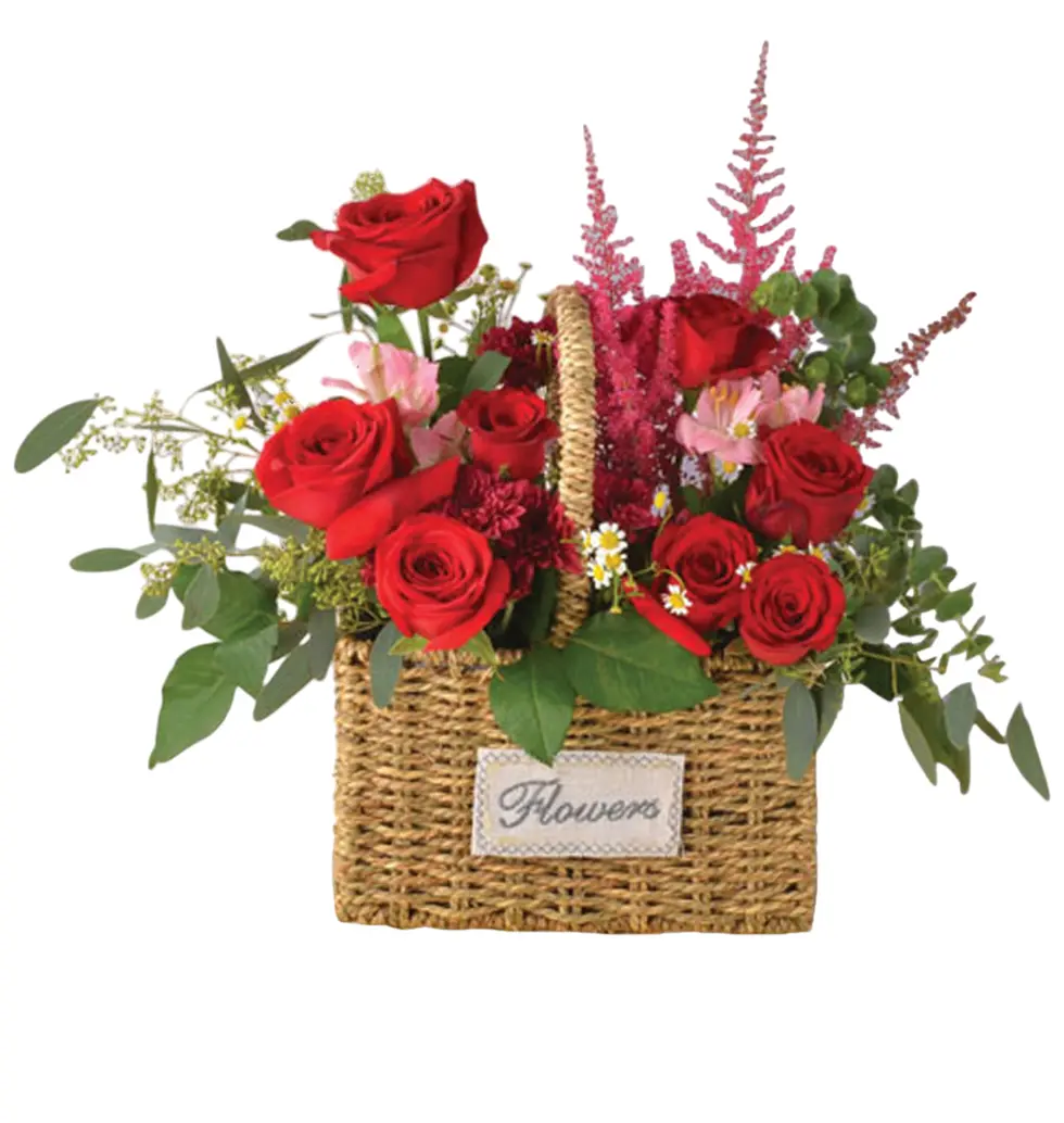 Cheerful Blossom Basket