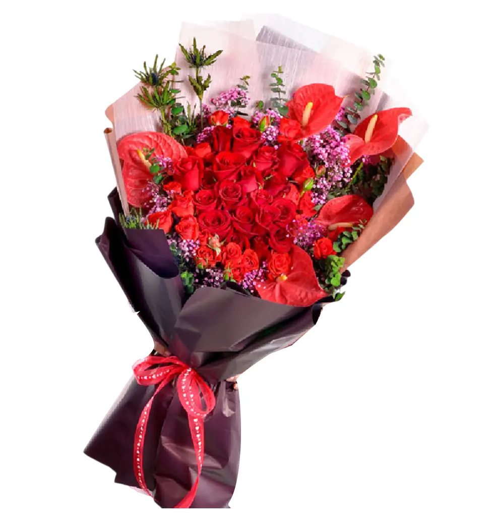 Romantic Gesture in Red