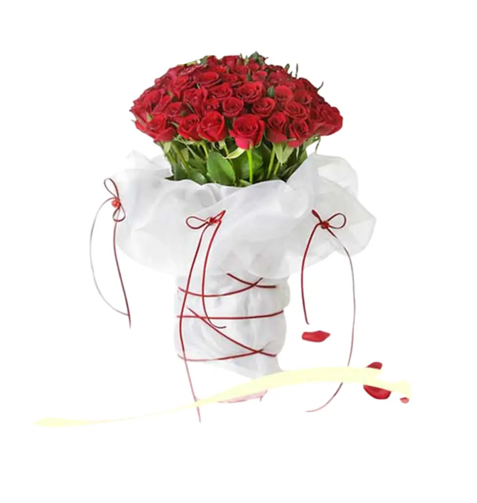 Enchanting 60-Rose Floral Gift