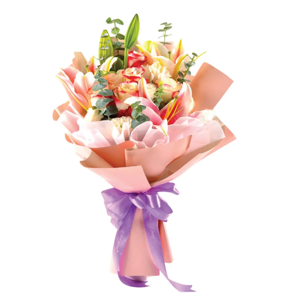 Floral Harmony in Soft Pink