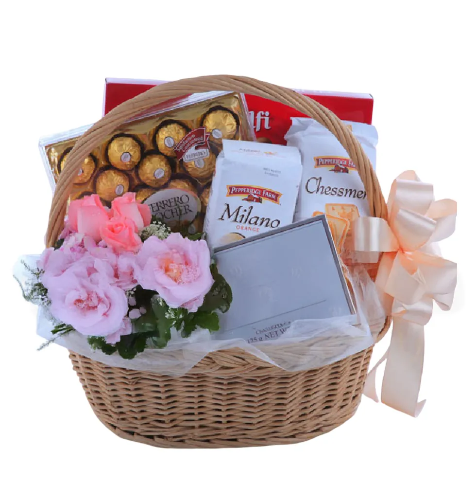 Chocolate Charm with Lovely Blooms