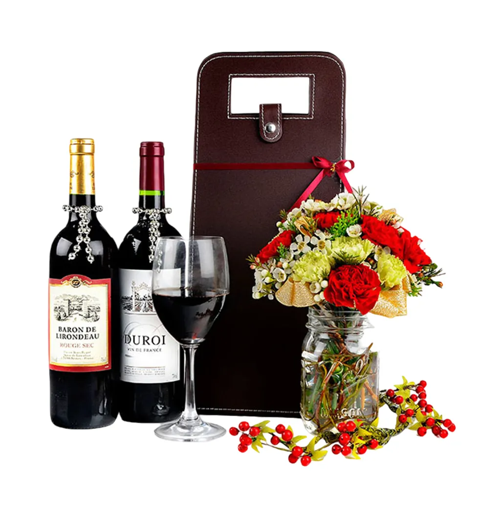 Wine & Bloom Delight