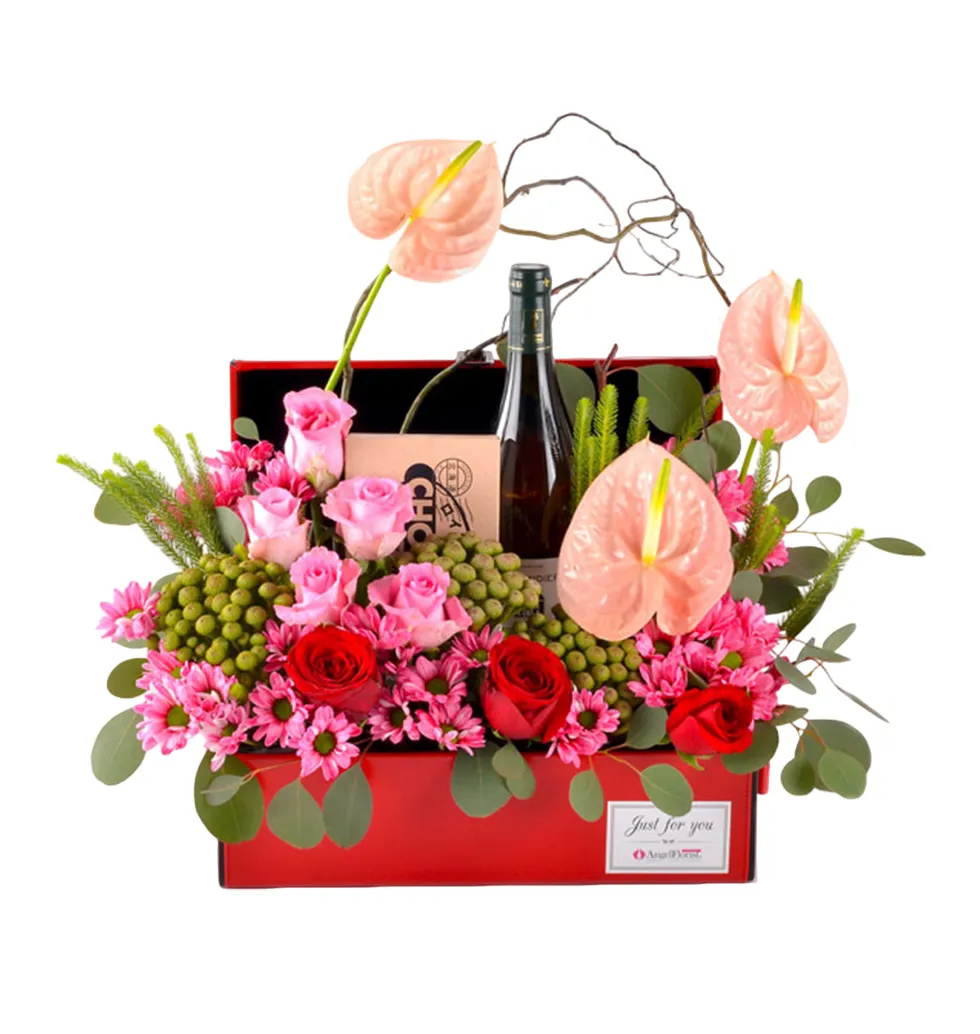 Elegant Wine & Treats Ensemble