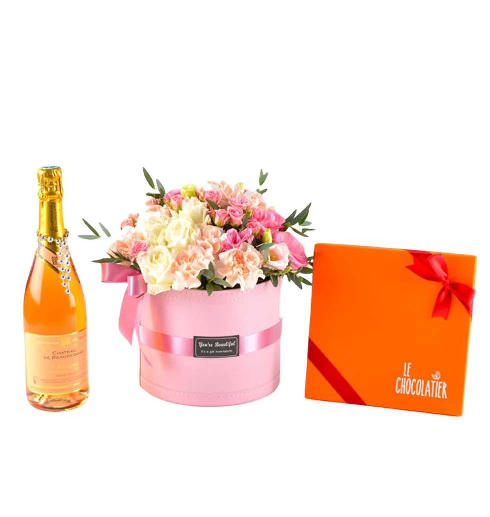 Romantic Floral & Chocolate Combo