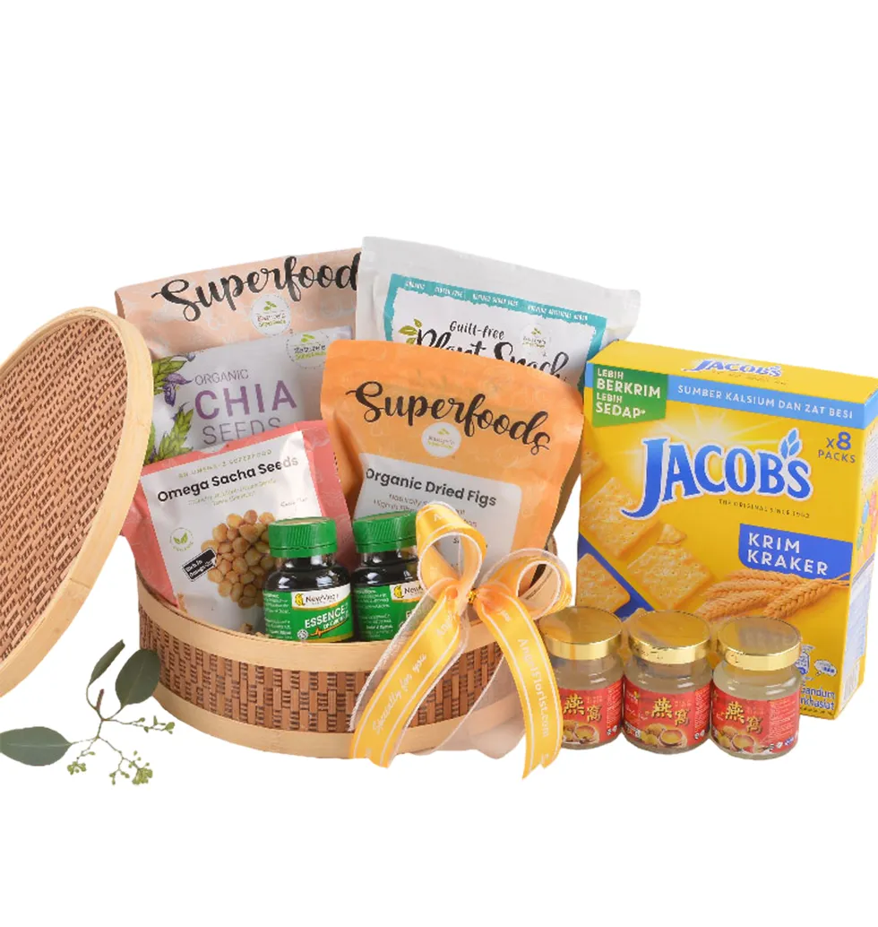 Cheerful Wellness Snack Basket